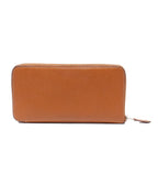 Hermes Zip Around Wallet Silver Azap Long Silk In