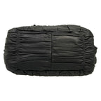 Prada Handbag Gather Bag Black Leather — view 5