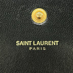 Saint Laurent Paris Wallet Black Gold Chain Strap Removable Star Pattern Leather — view 6