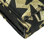 Saint Laurent Paris Wallet Black Gold Chain Strap Removable Star Pattern Leather — view 8