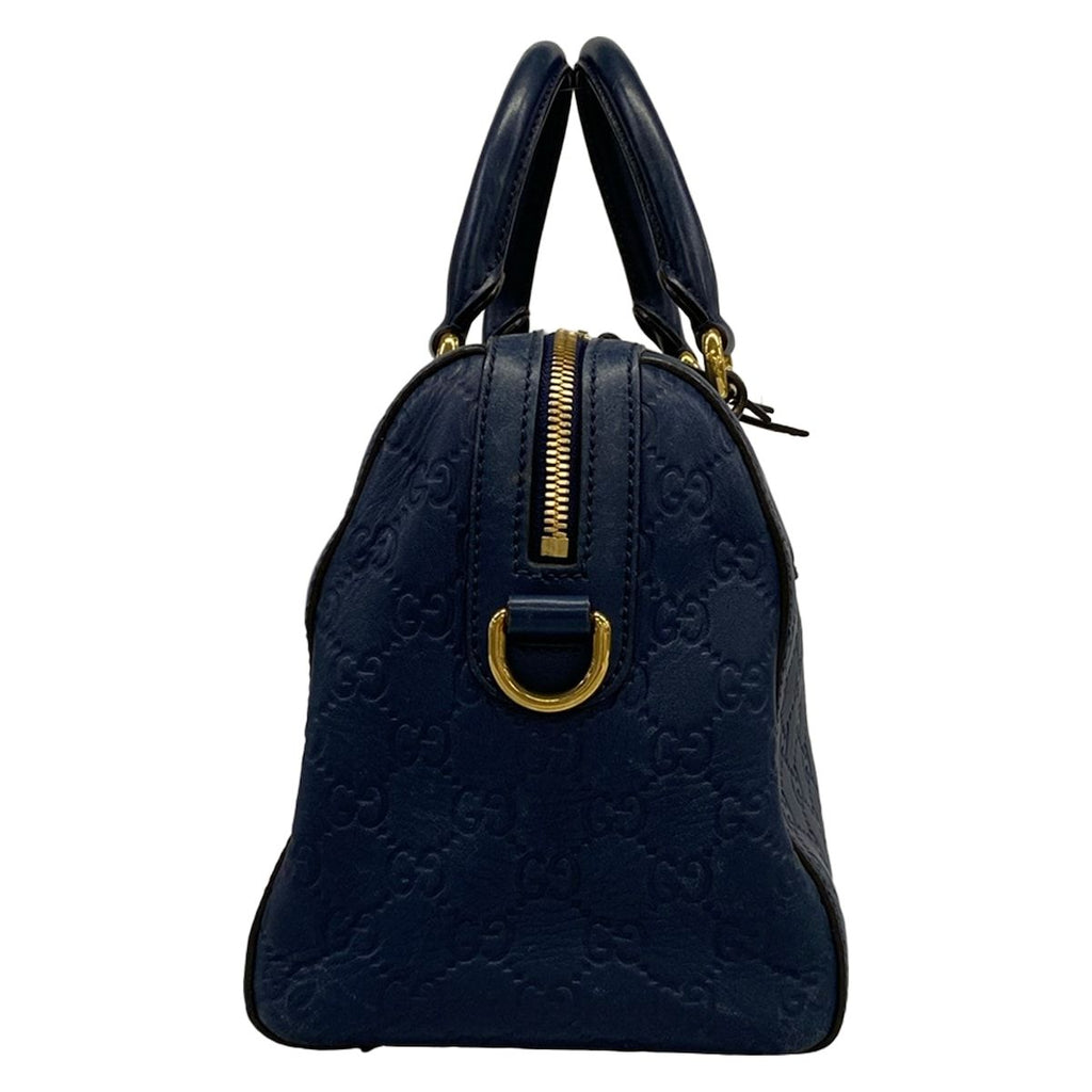 Gucci Handbag Guccissima Line Navy Leather — view 2