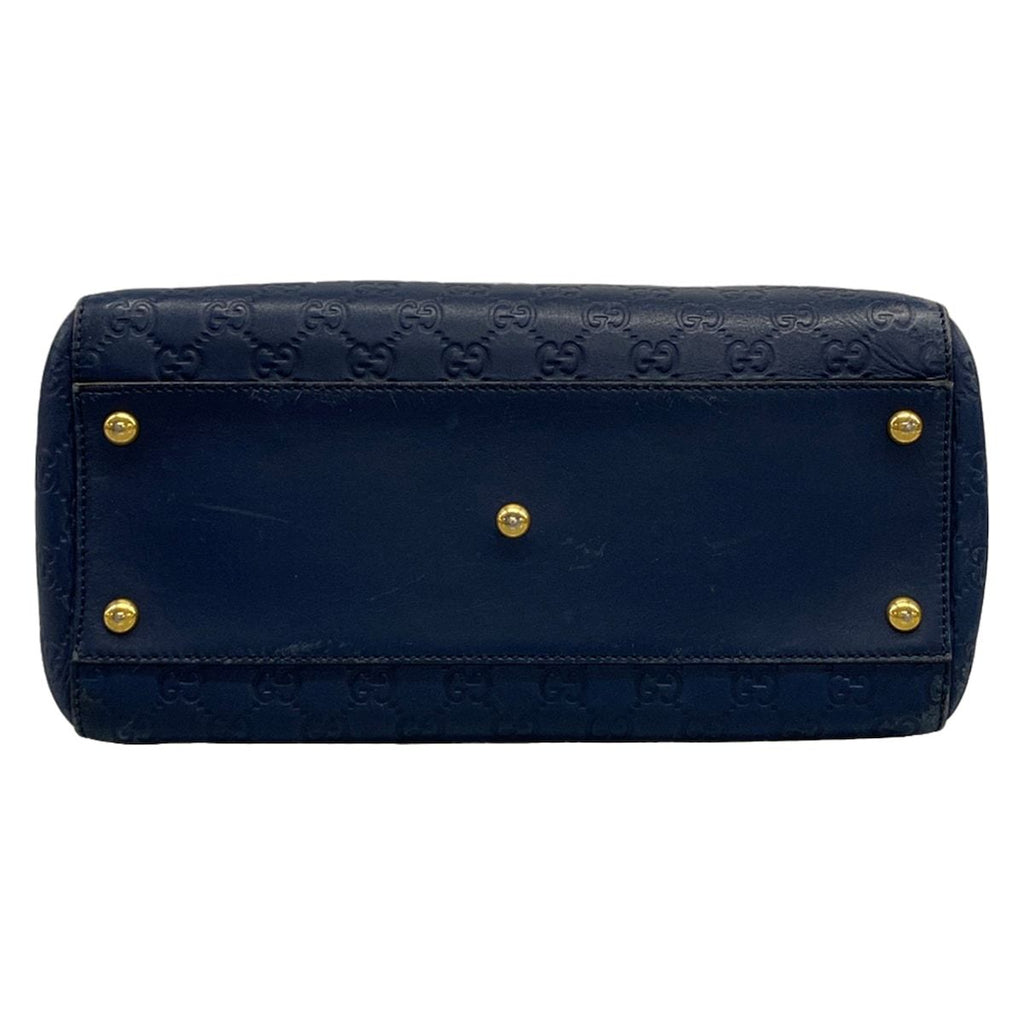 Gucci Handbag Guccissima Line Navy Leather — view 5