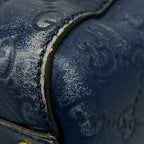 Gucci Handbag Guccissima Line Navy Leather — view 6