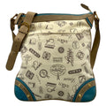 Loewe Shoulder Bag Ivory Gray Blue Anniversary Leather