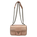 Prada Shoulder Bag Diagram Leather Small Pink Gold Chain