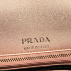 Prada Shoulder Bag Diagram Leather Small Pink Gold Chain — view 9