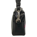 Prada Shoulder Bag Black Purple Gray Leather — view 2