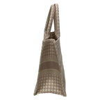 Dior Tote Book Vintage Small Light Pink Ivory Houndstooth — view 2