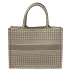 Dior Tote Book Vintage Small Light Pink Ivory Houndstooth — view 3