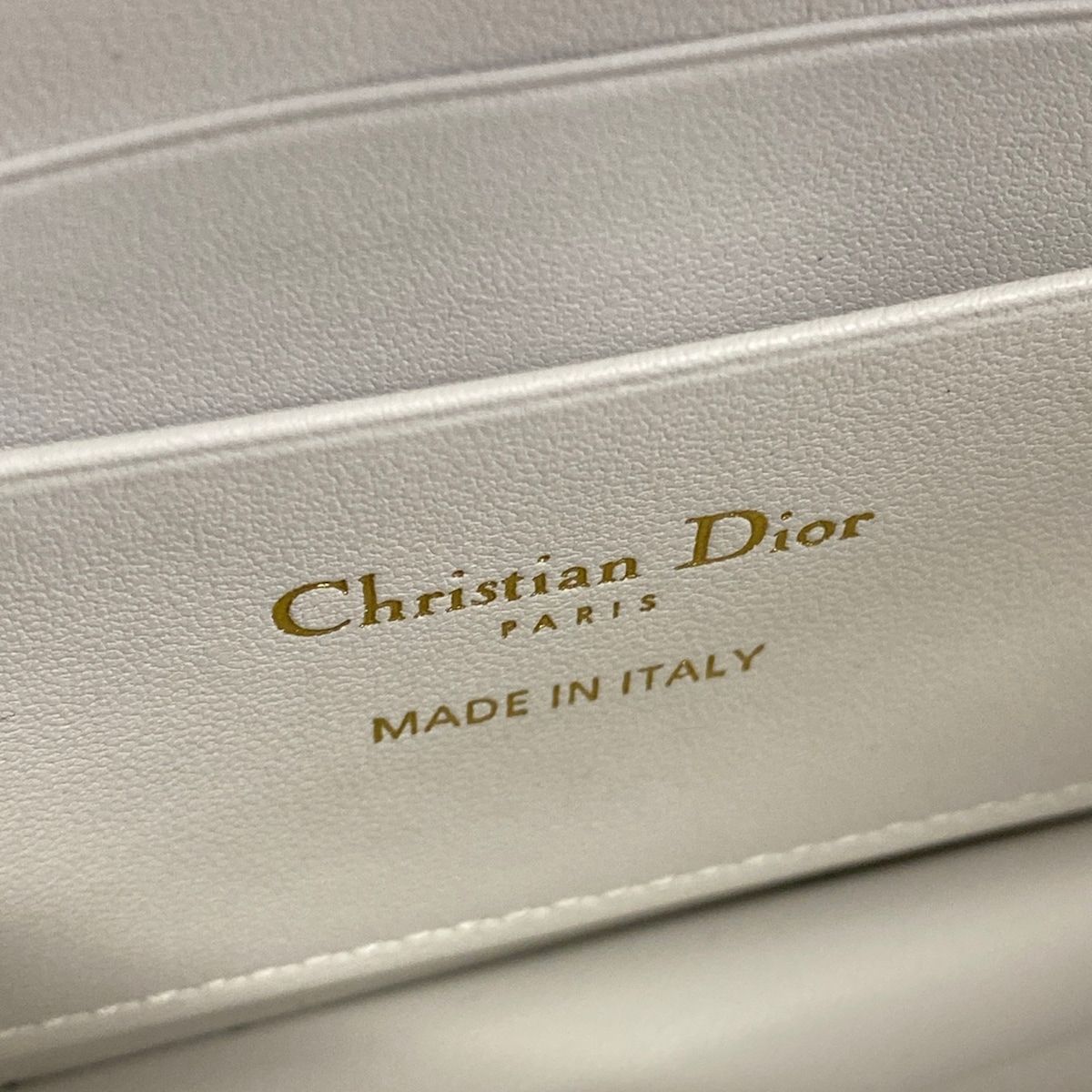 Dior My Mini Bag White Black Red Amour Leather — view 9