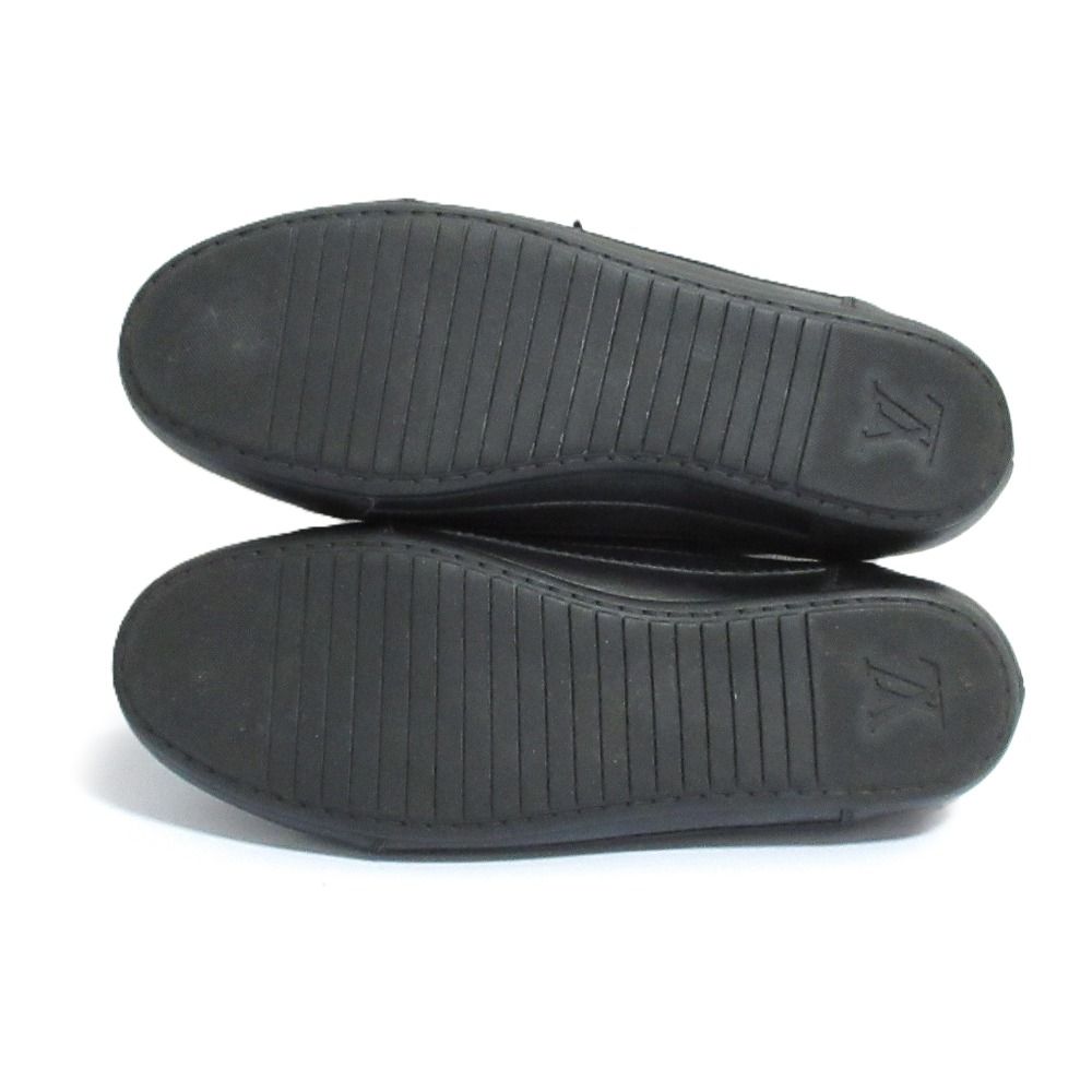 Louis Vuitton Damier Graphite Leather Sneakers 5.5 Black — view 8