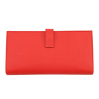 Hermes Wallet Bearn Souffle Depth Yes Rouge Tomato Silver Epsom — view 3