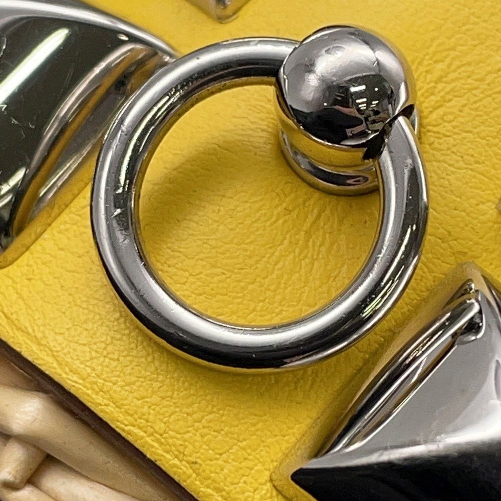 Hermes Bracelet Medley Picnic Lime Silver Swift Rattan T2 — view 8