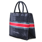 Dior Tote Book Faux Croc Suede Large — view 2