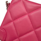 Chanel Chain Shoulder Bag Quilted CC Logo Lambskin — view 8