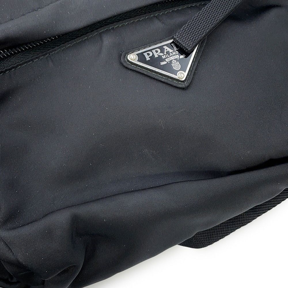 Prada Belt Bag Triangle Logo Nylon Black — view 8