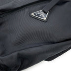 Prada Belt Bag Triangle Logo Nylon Black — view 8