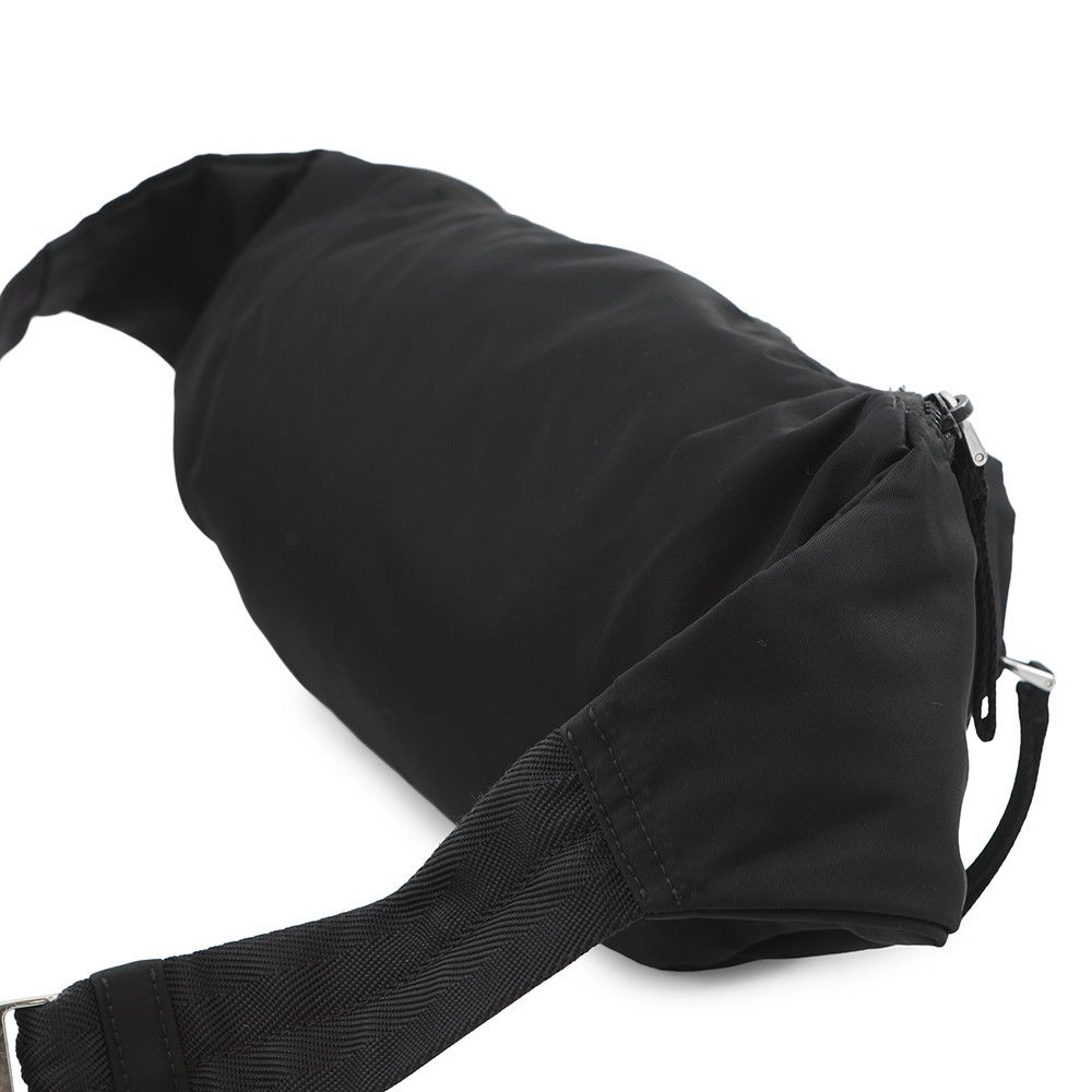 Prada Belt Bag Triangle Logo Nylon Black — view 3