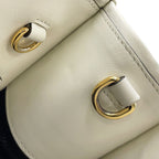 Prada Handbag Symbol Topstitch Small Leather 2-Way White — view 9