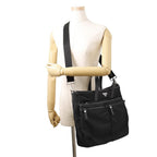 Prada Tote Business Nylon Leather 2-Way Shoulder Bag Black — view 5