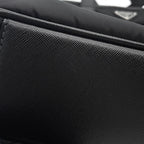 Prada Tote Business Nylon Leather 2-Way Shoulder Bag Black — view 7