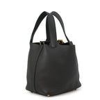 Hermes Handbag Picotin Lock PM Black Gold Taurillon Clemence — view 2