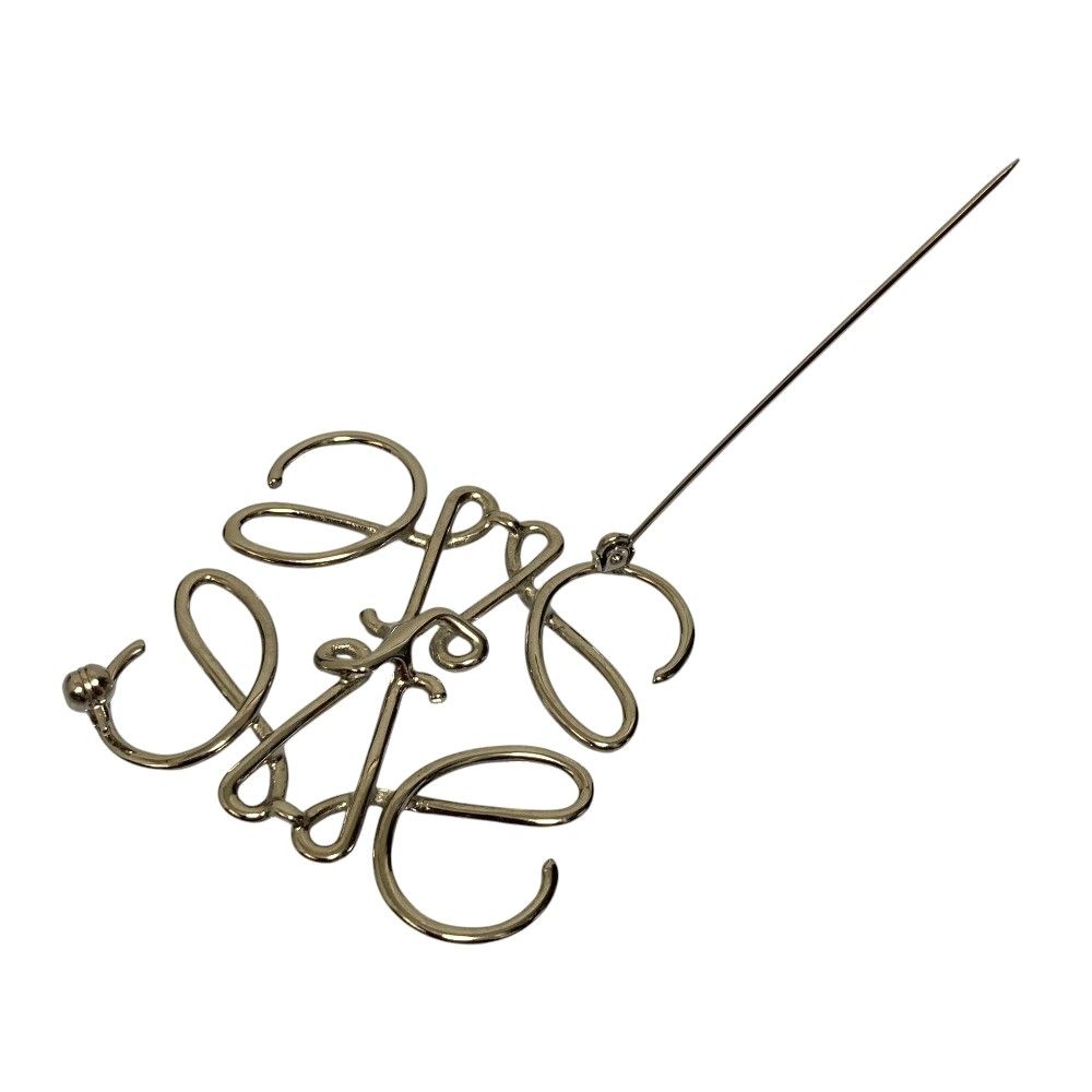 Loewe Anagram Brooch Silver — view 3