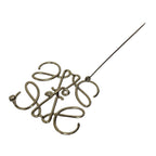 Loewe Anagram Brooch Silver — view 3