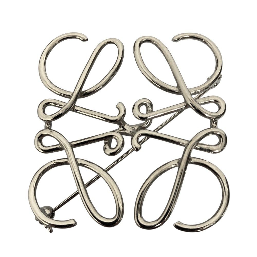 Loewe Anagram Brooch Silver