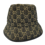 Gucci GG Jacquard Denim Bucket Hat M 58 cm Black — view 3