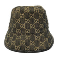 Gucci GG Jacquard Denim Bucket Hat M 58 cm Black