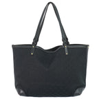 Gucci GG Canvas Shoulder Bag Tote Black
