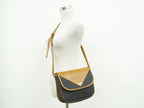 Saint Laurent YSL Shoulder Bag Pochette Black Brown — view 6
