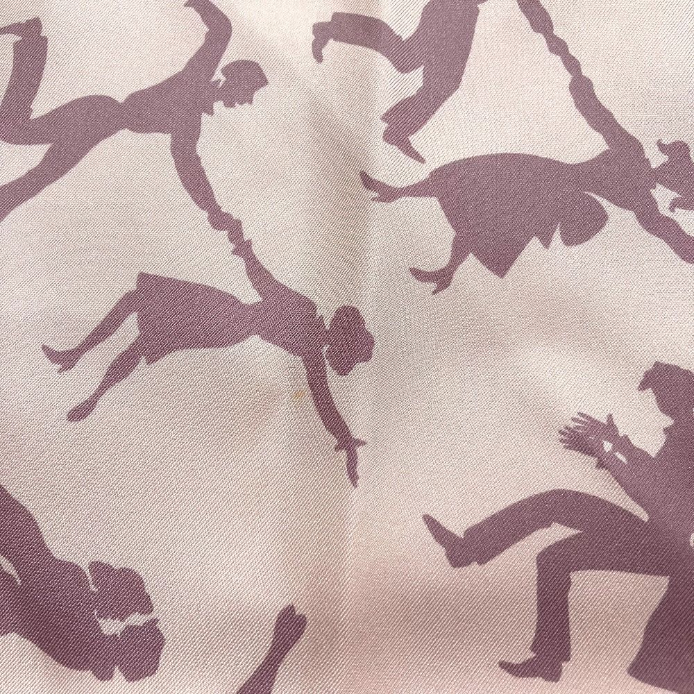 Hermes Carre 90 Boogie Woogie Silk Scarf Pink — view 6
