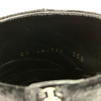 Saint Laurent Paris Cassandra Logo Side Zip Velvet Short Boots — view 8