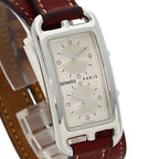 Hermes Cape Cod Duzon Double Tour Watch SS Leather — view 4