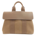 Hermes Valparaiso PM Etoupe Silver Handbag Toileche Blanc