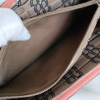 Hermes Leather Silk in Azap Zip Around Wallet Pink — view 9
