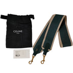 Celine Bicolor Longs Shoulder Trap Green — view 9