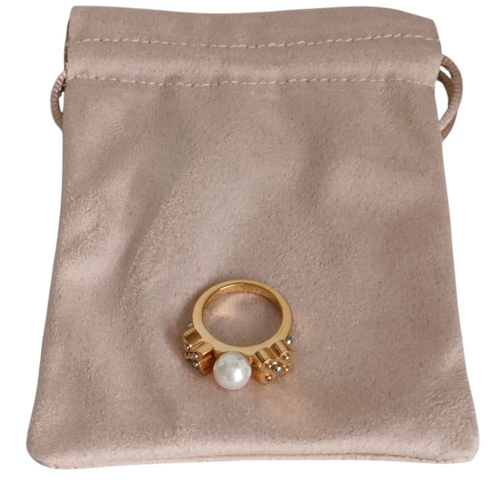 Louis Vuitton Cha Pearl Ring M Gold — view 9
