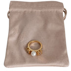 Louis Vuitton Cha Pearl Ring M Gold — view 9