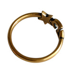 Dior Lucky Charm Star Sterling Ring L Gold — view 6