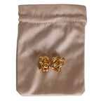 Dior Chain Motif Clip Earrings Gold — view 7