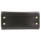 Saint Laurent Paris Leather Baby Cabas 2-Way Shoulder Bag Black — view 7