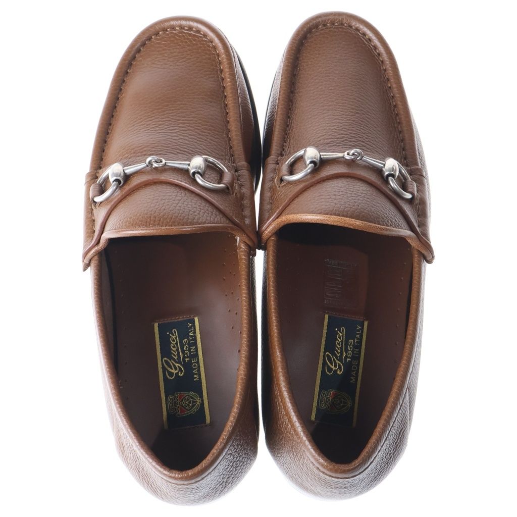 Gucci Horsebit Leather Low Cut Shoes Loafers Brown — view 4