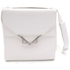 Bottega Veneta the Clip Crossbody Shoulder Bag Ivory