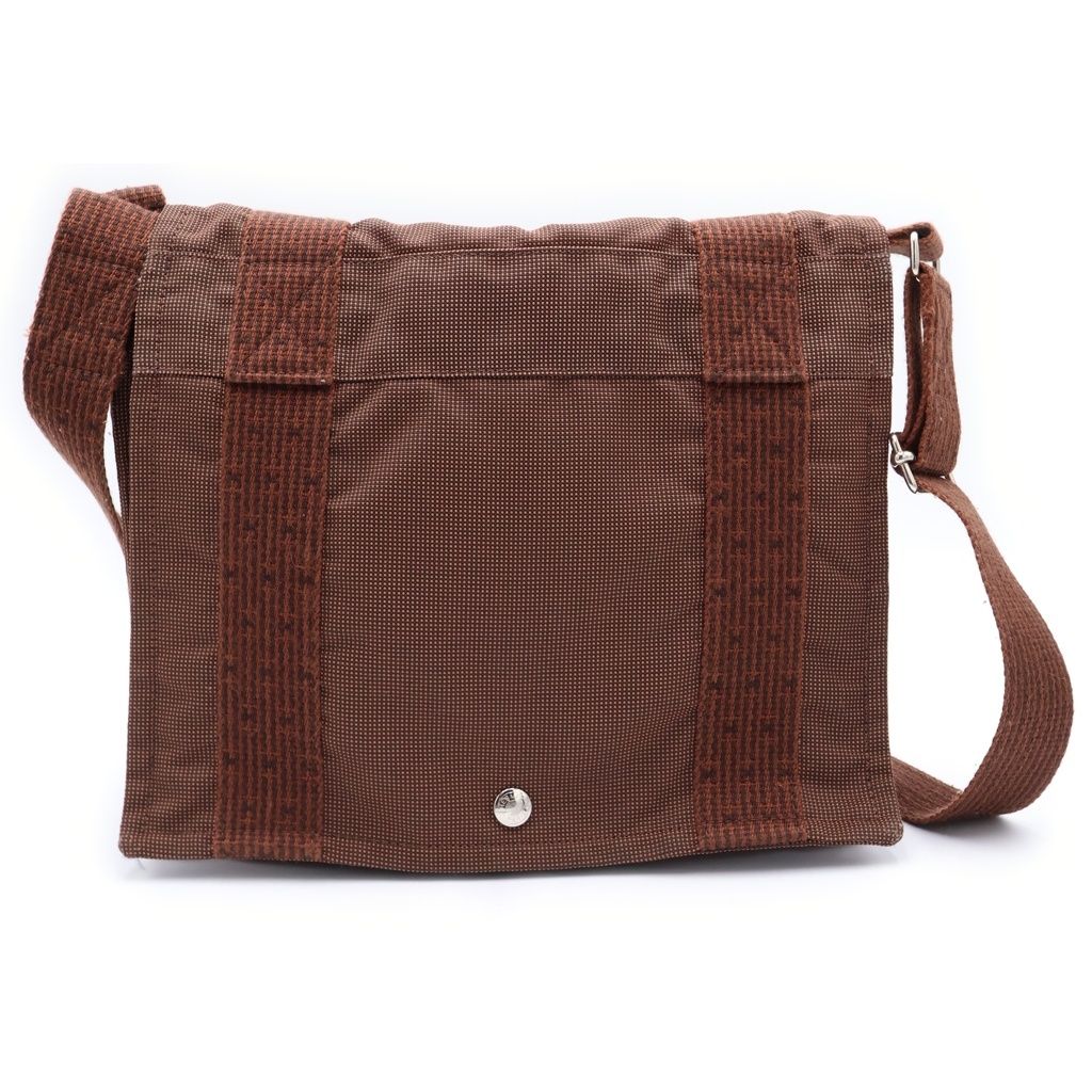 Hermes Her Line Shoulder Bag Brown Silver