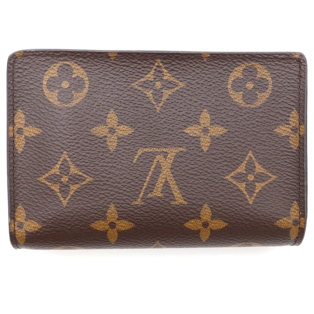 Louis Vuitton Monogram Portefeuille Juliette Fuchsia Bifold Wallet Brown Pink — view 2