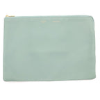 Celine Solo Clutch Light Green Leather Gold