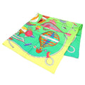 Hermes Carre 90 les Folies du Ciel Madness of the Sky Green Silk Scarf